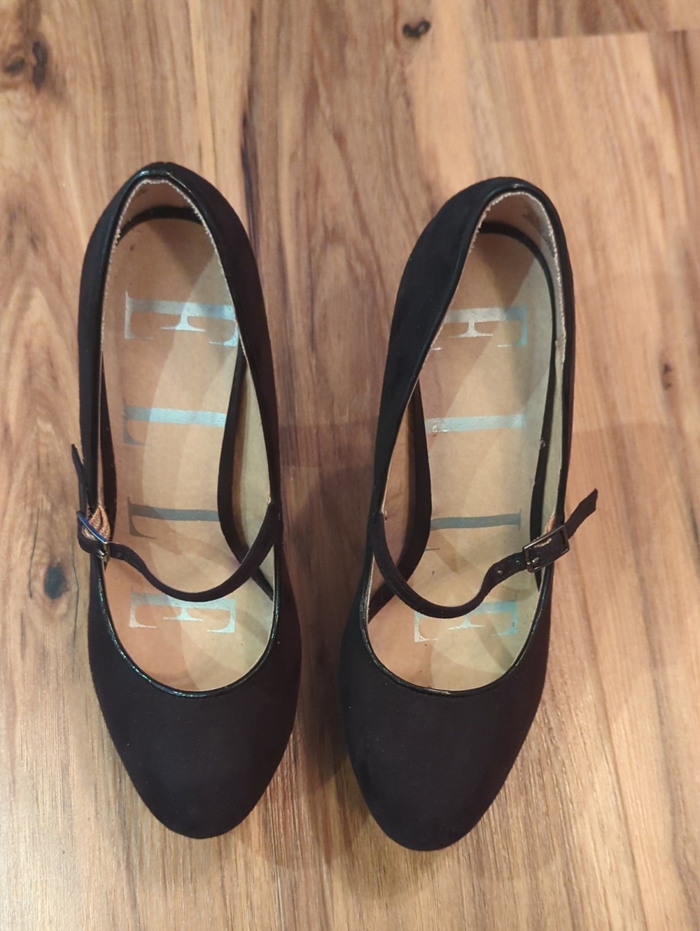 Elle Mary Jane Black Platform Heels